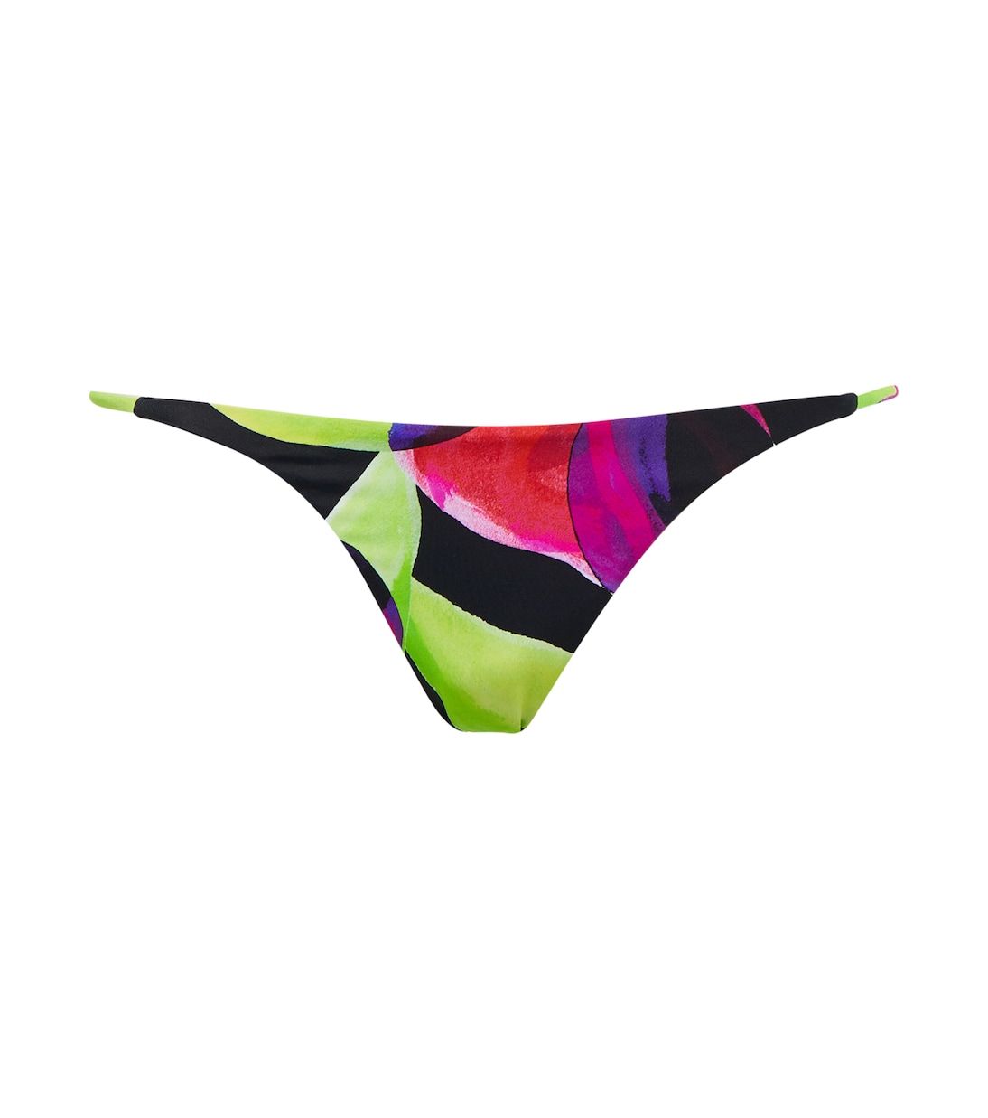 Printed low-rise bikini bottoms | Louisa Ballou