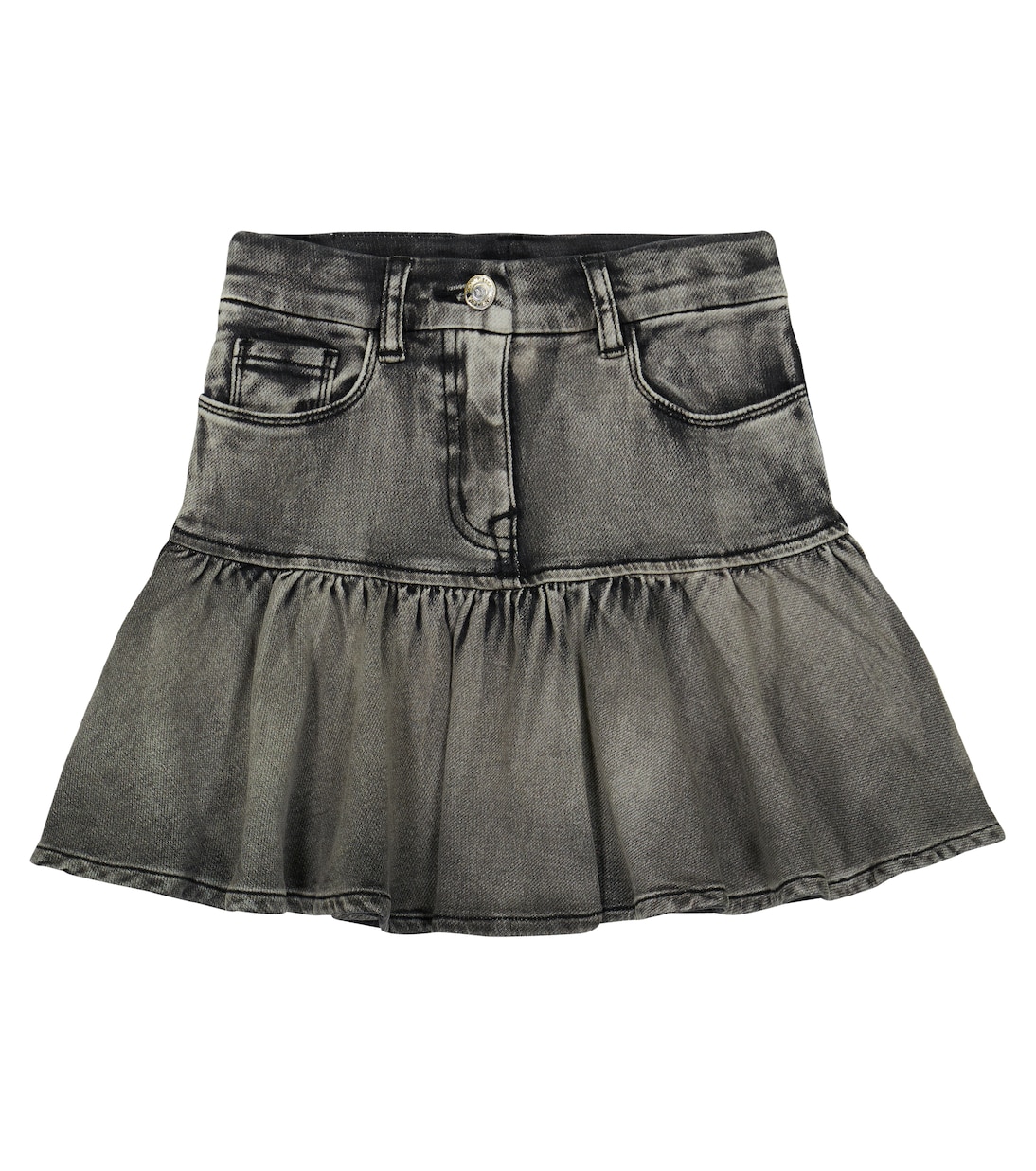 x Disney® - Gonna in denim con ricami | Monnalisa