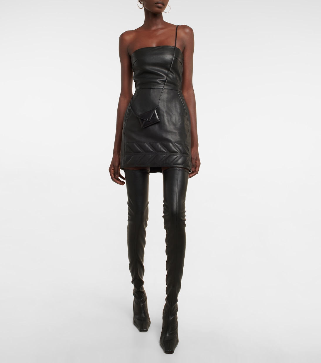 Leather minidress | David Koma