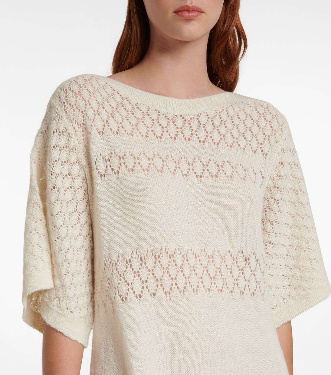 Open-knit alpaca wool-blend dress | See By Chloé