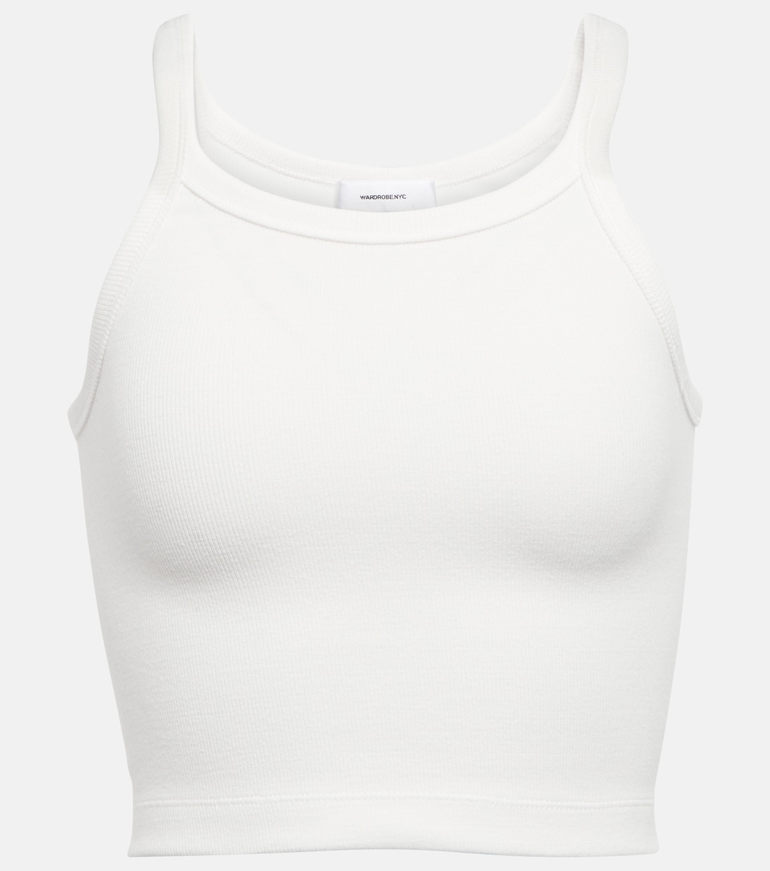 x Hailey Bieber – Top raccourci HB en coton mélangé | Wardrobe.NYC