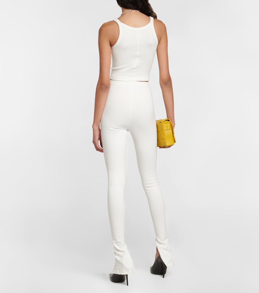 x Hailey Bieber – Top raccourci HB en coton mélangé | Wardrobe.NYC