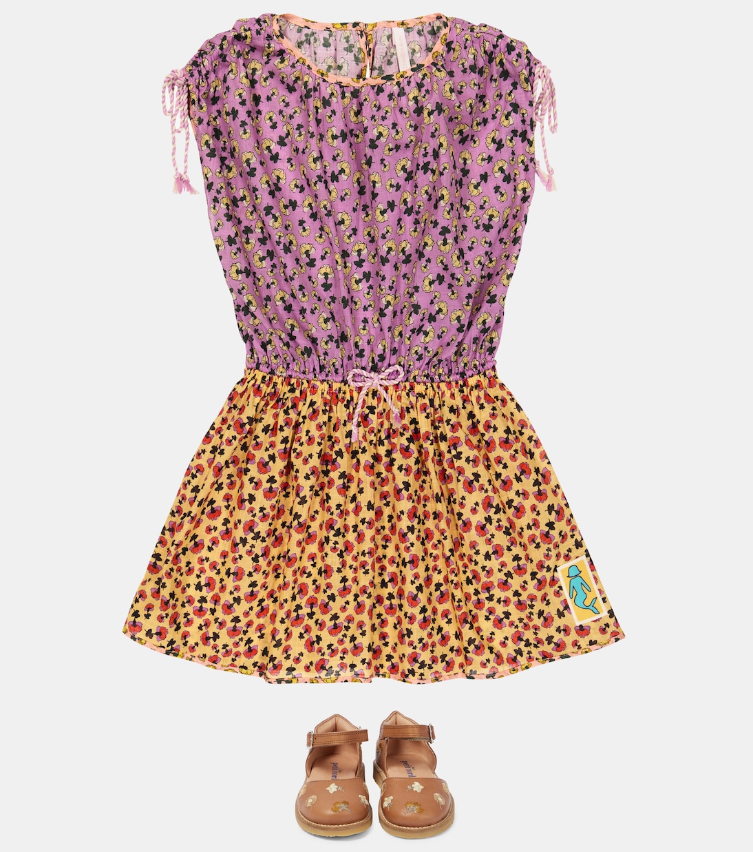 Abito Ziggy in cotone con stampa | Zimmermann Kids