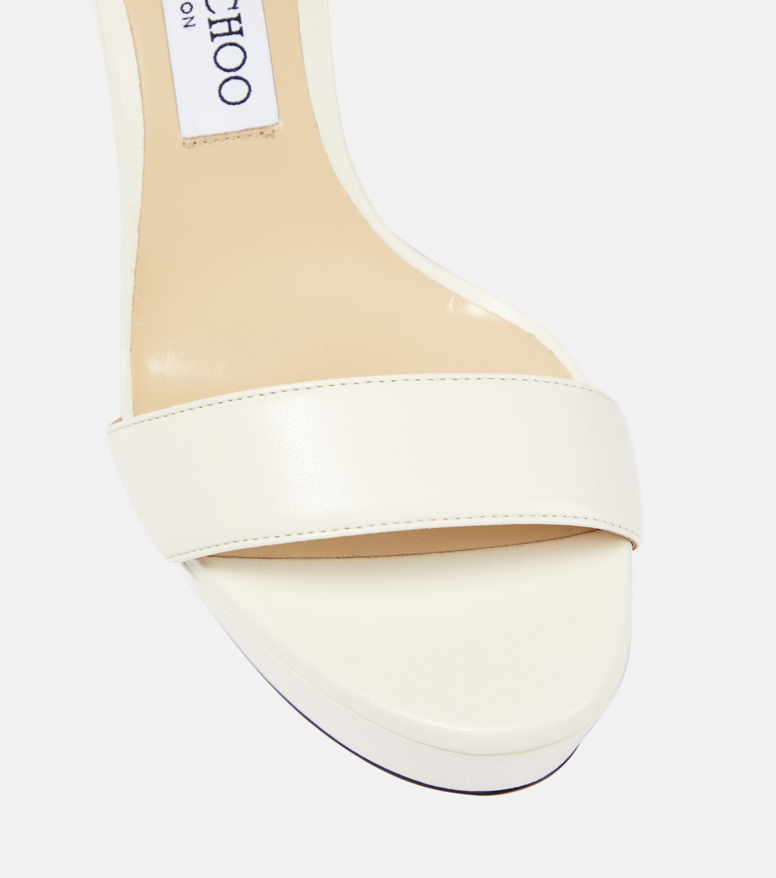 Mionne 120 leather platform sandals | Jimmy Choo