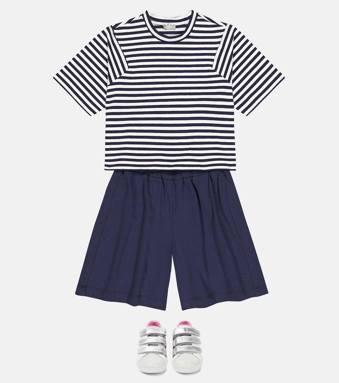 Cotton T-shirt and shorts set | Il Gufo