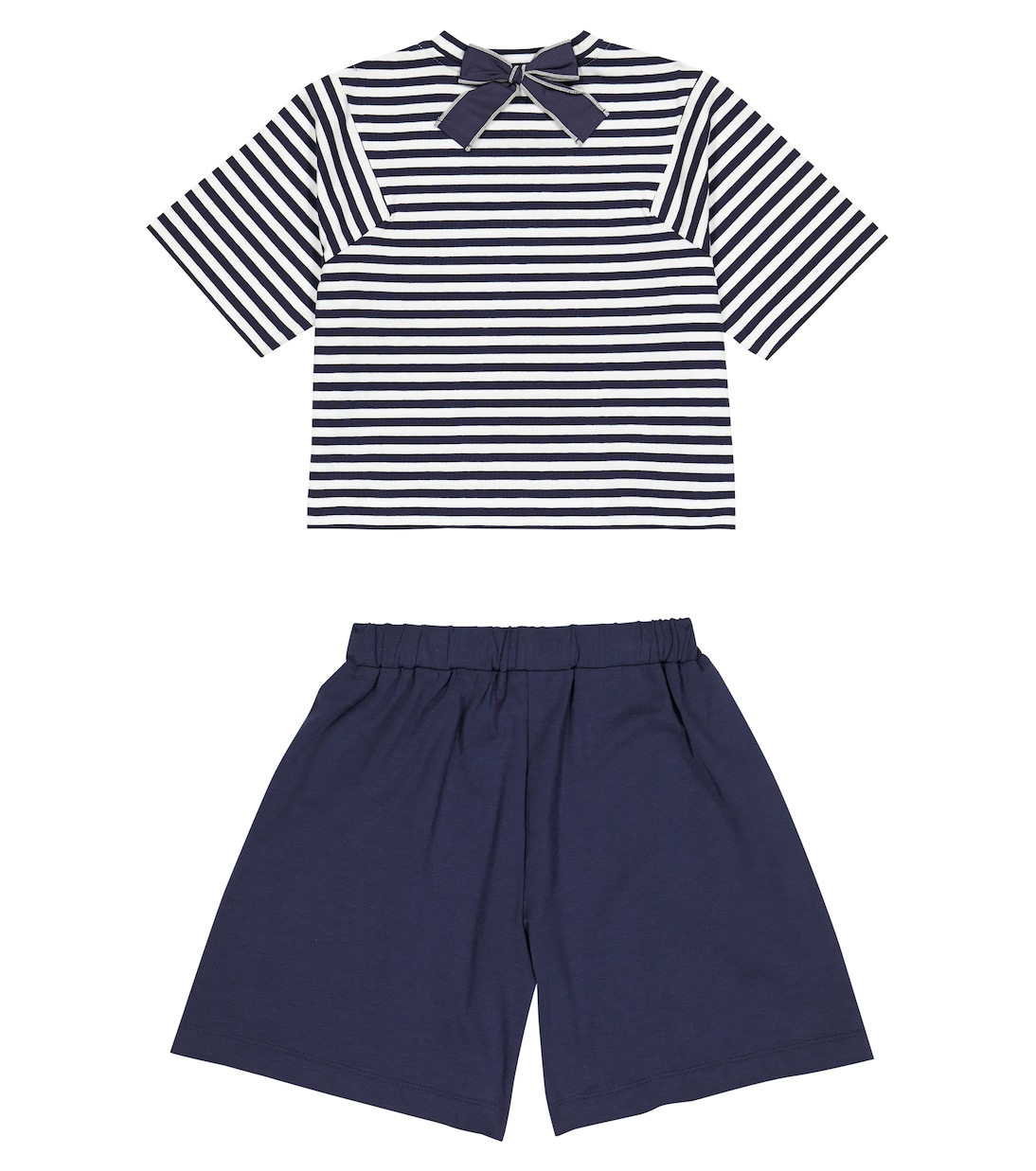 Cotton T-shirt and shorts set | Il Gufo
