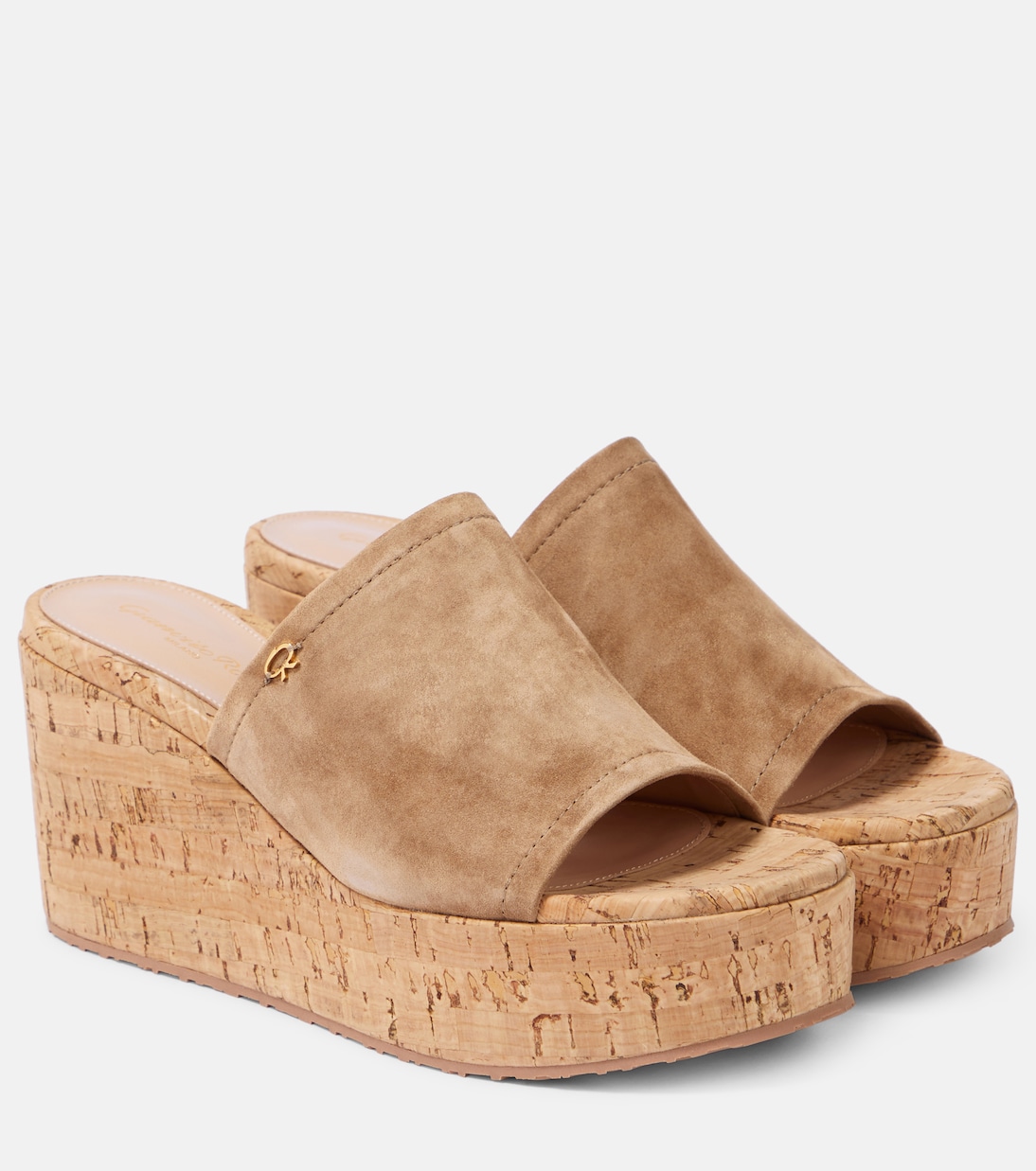Sandali in suede con zeppa | Gianvito Rossi