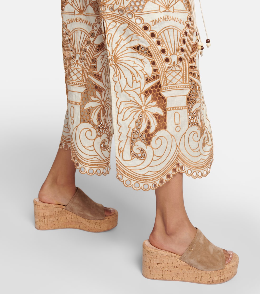 Sandali in suede con zeppa | Gianvito Rossi