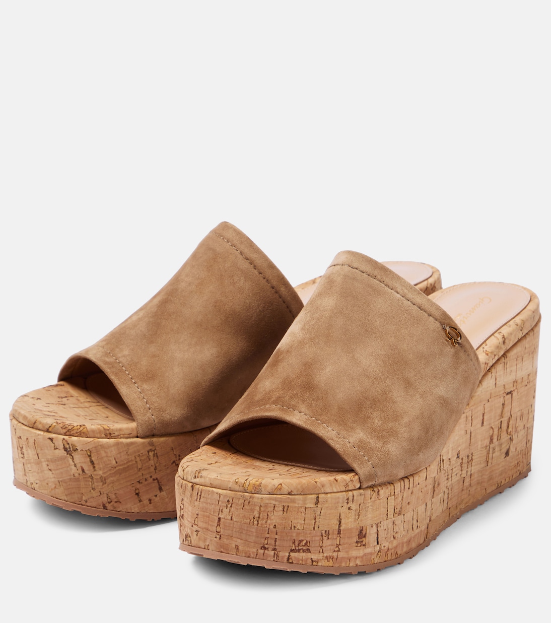 Sandali in suede con zeppa | Gianvito Rossi