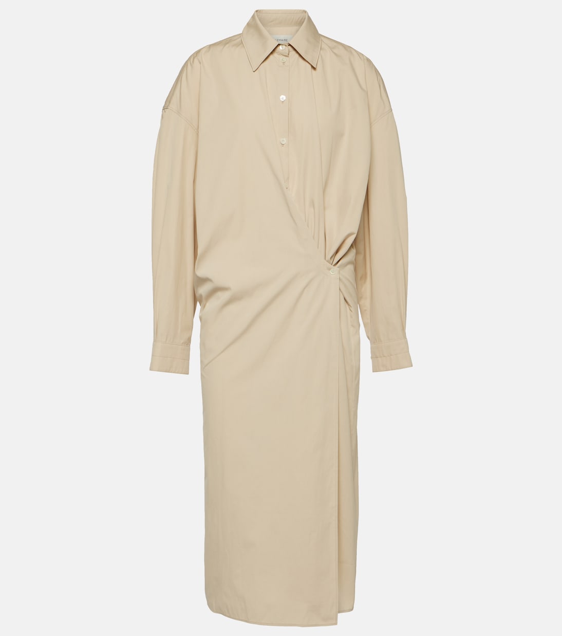 Robe chemise en coton et soie | Lemaire