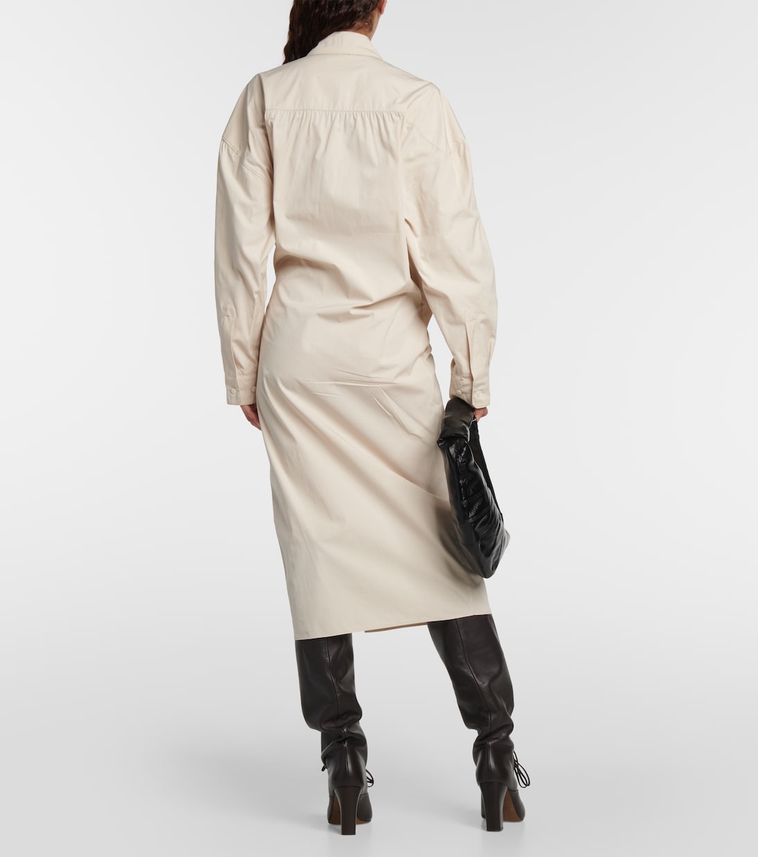 Robe chemise en coton et soie | Lemaire
