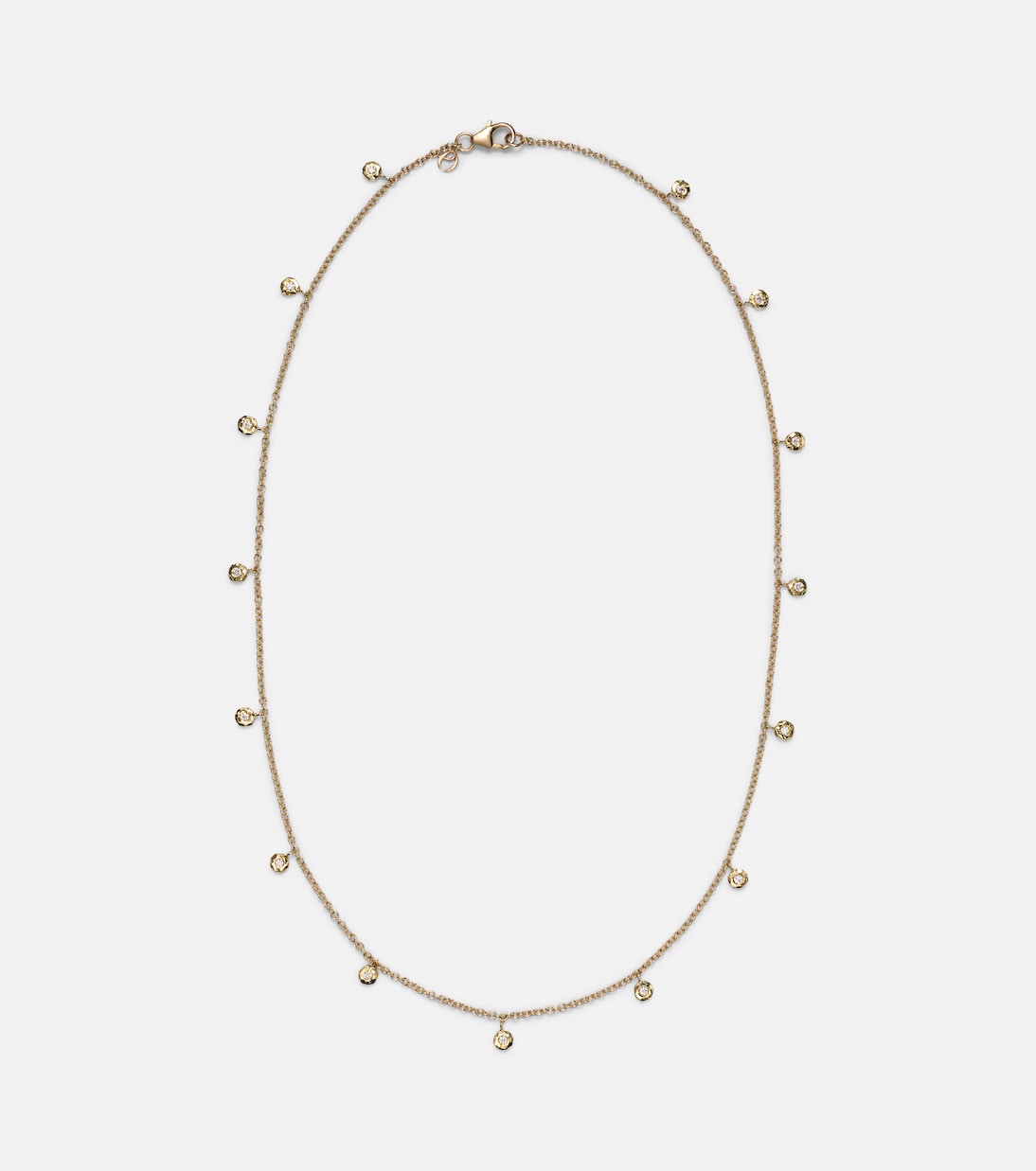 Collana Micro Nesting Octavia Elizabeth in oro 18kt con diamanti, stile giovane e raffinato