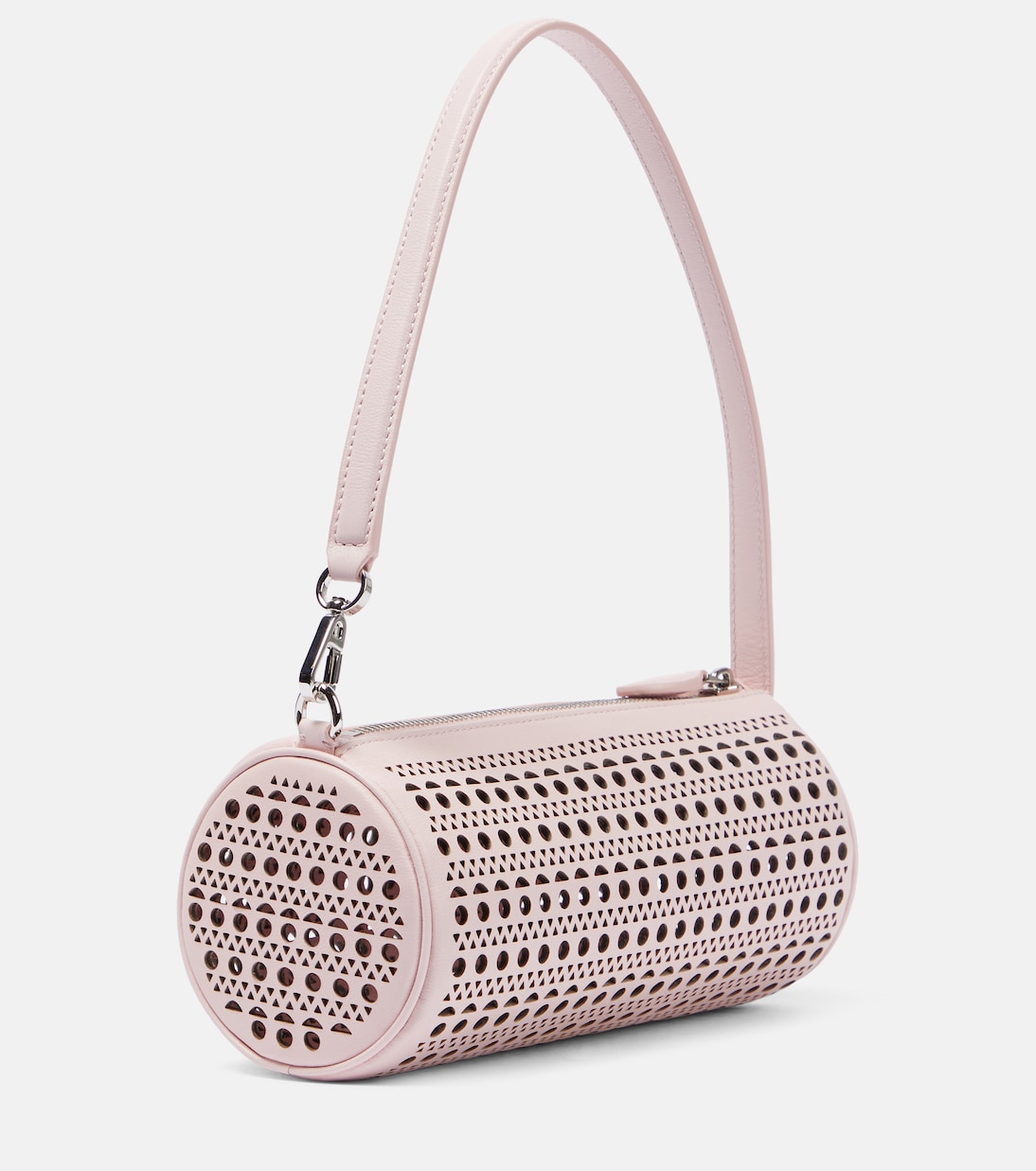 Tube perforated leather shoulder bag | Alaïa
