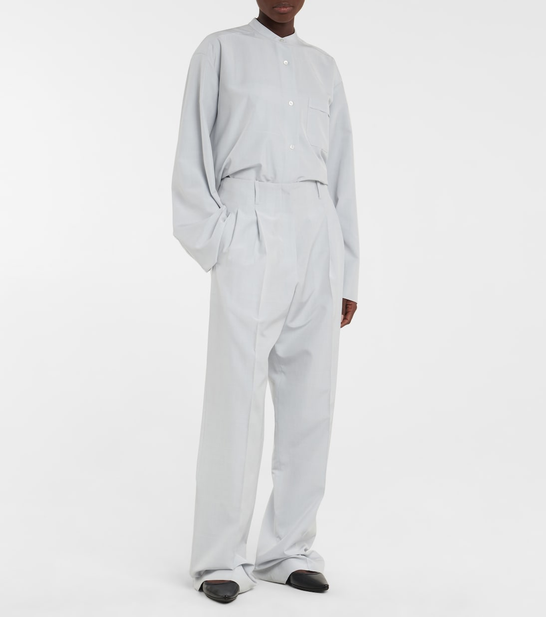 Pantalon Gaugin à taille haute en soie | The Row