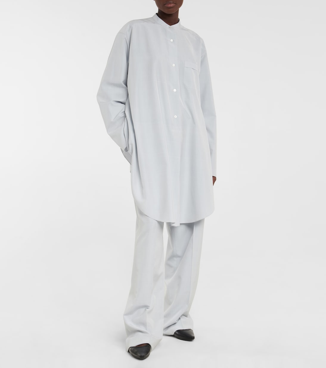 Pantalon Gaugin à taille haute en soie | The Row