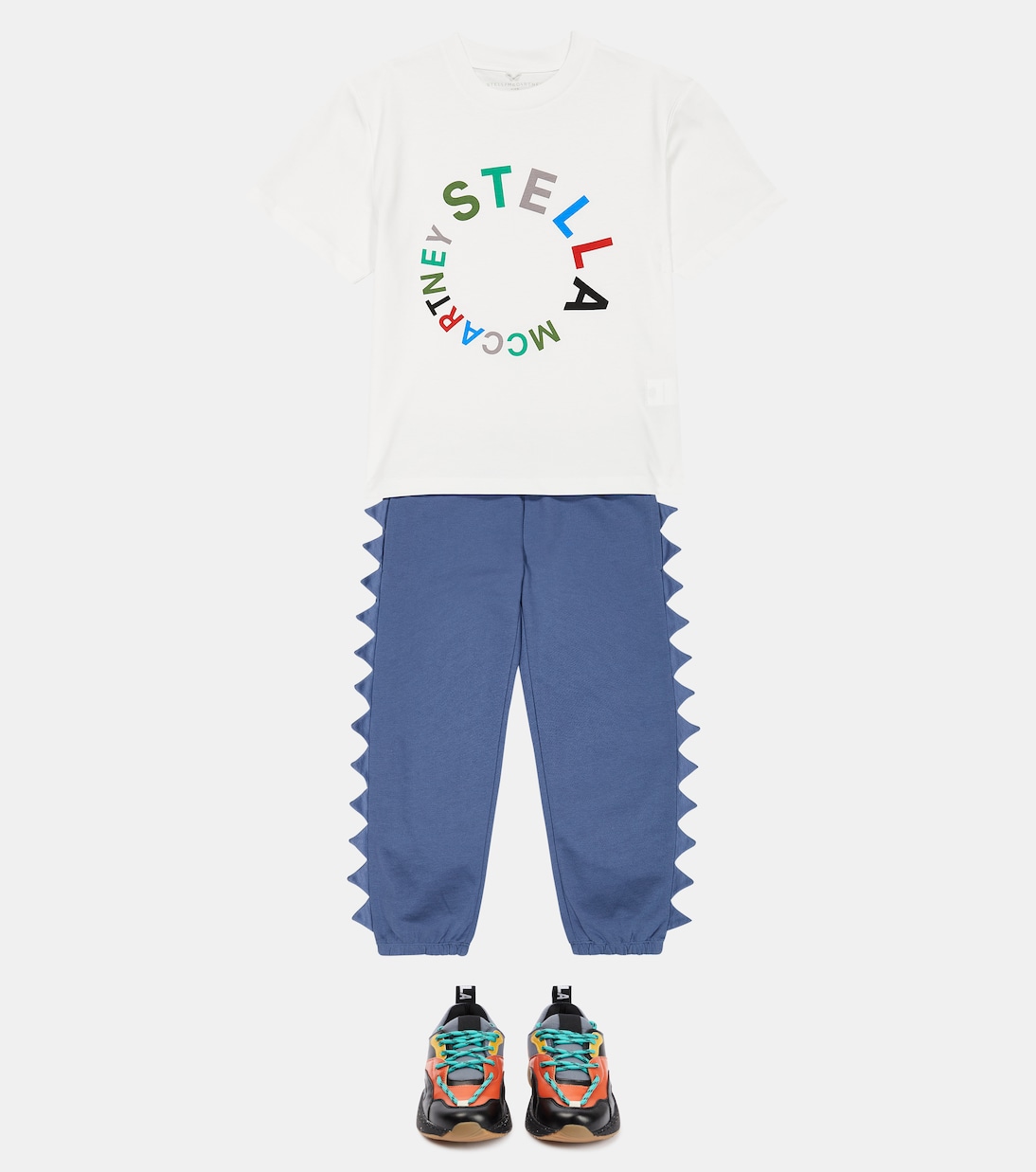 로고 코튼 티셔츠 | Stella McCartney Kids