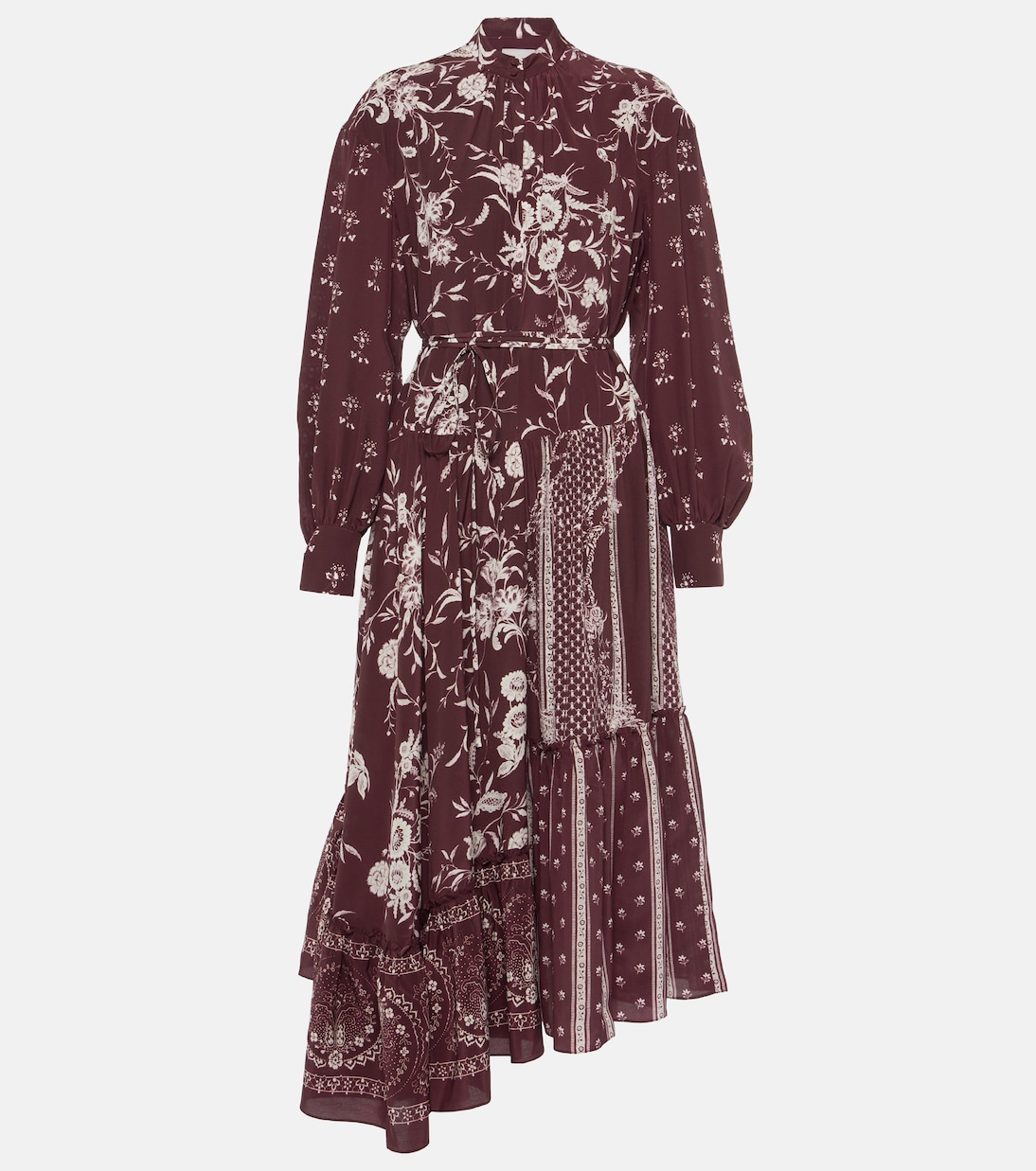 Vestido midi de seda floral | Erdem