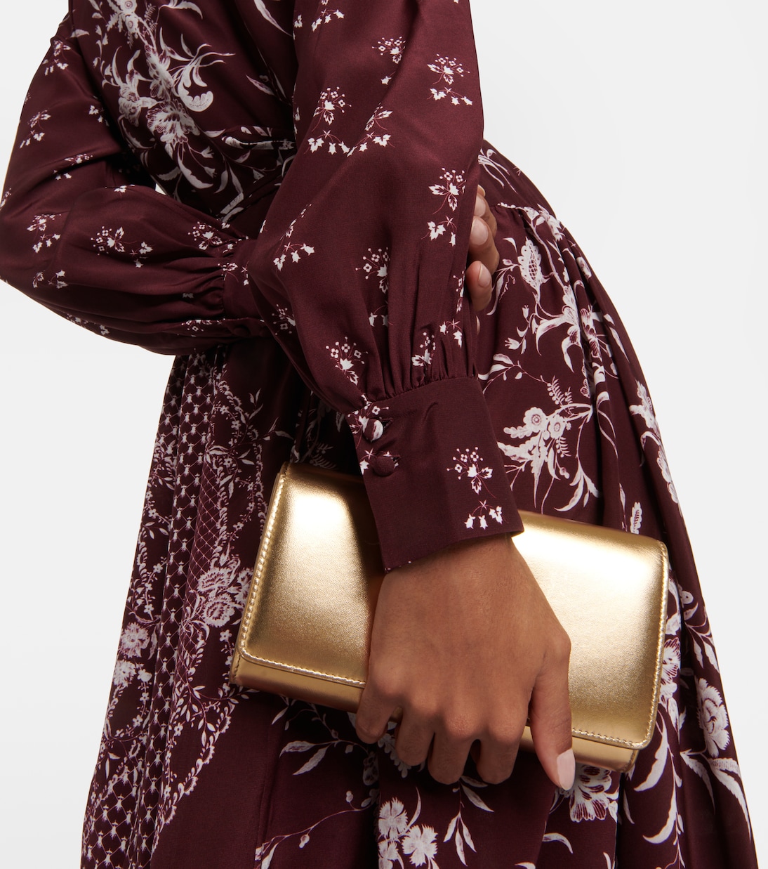 Vestido midi de seda floral | Erdem