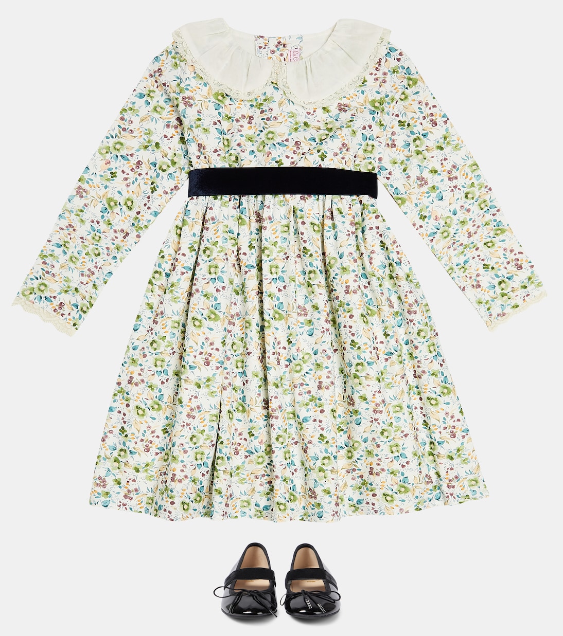 Robe Helena à fleurs en coton | La Coqueta
