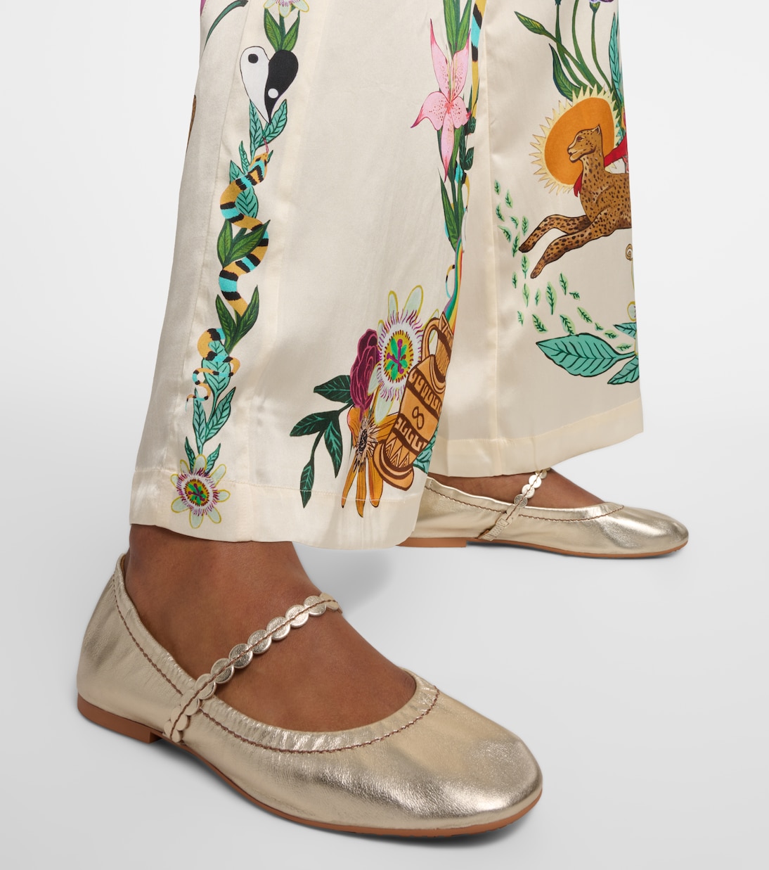 Ballerine Chany in pelle metallizzata | See By Chloé