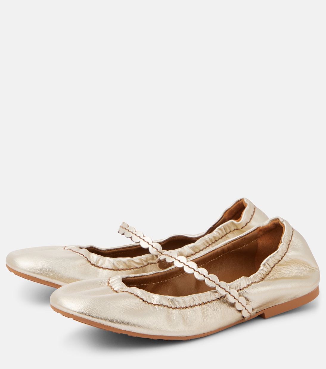 Ballerine Chany in pelle metallizzata | See By Chloé