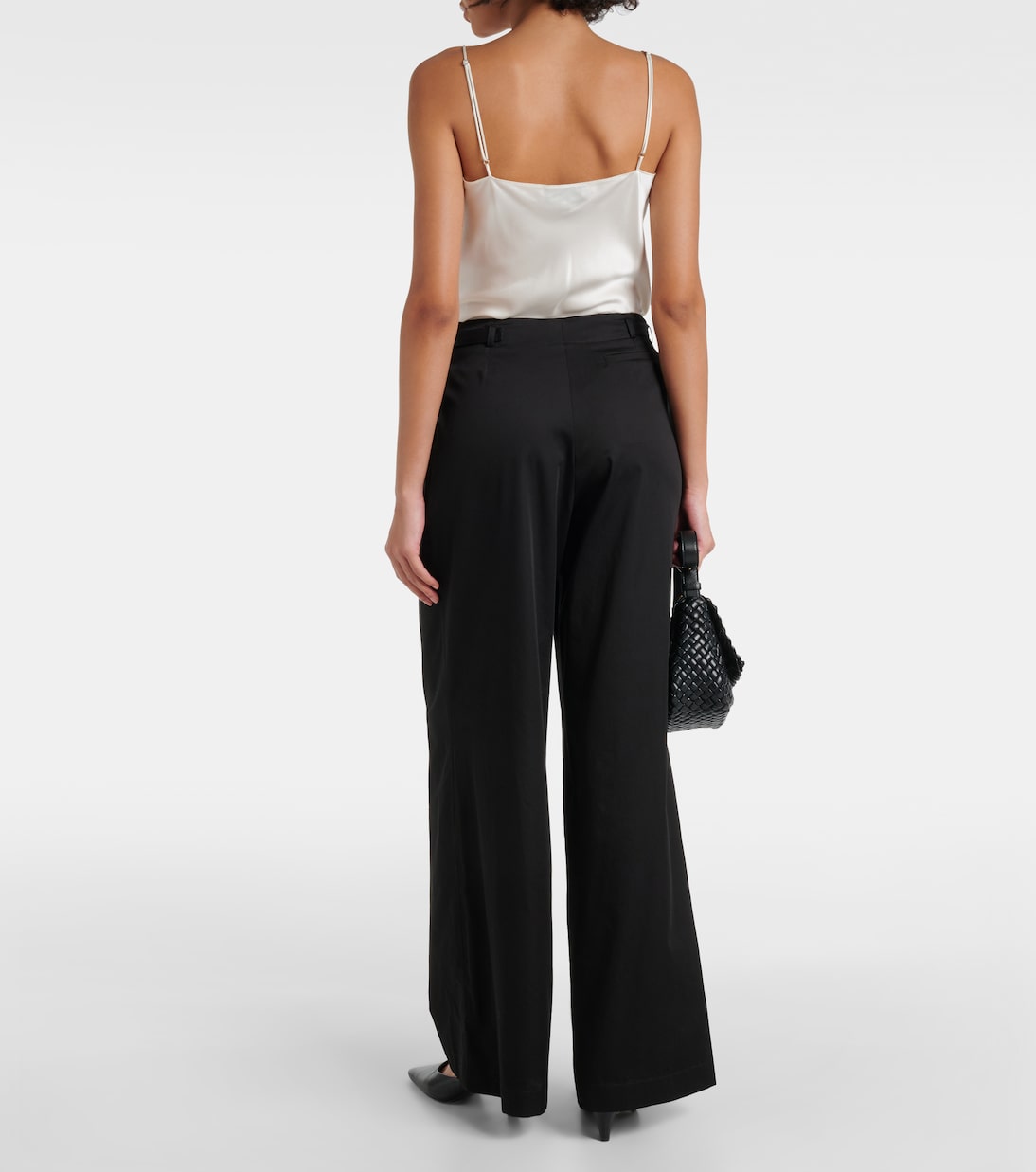 Tunis high-rise cotton wide-leg pants | Joseph