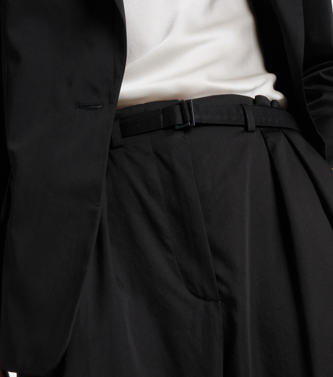 Tunis high-rise cotton wide-leg pants | Joseph