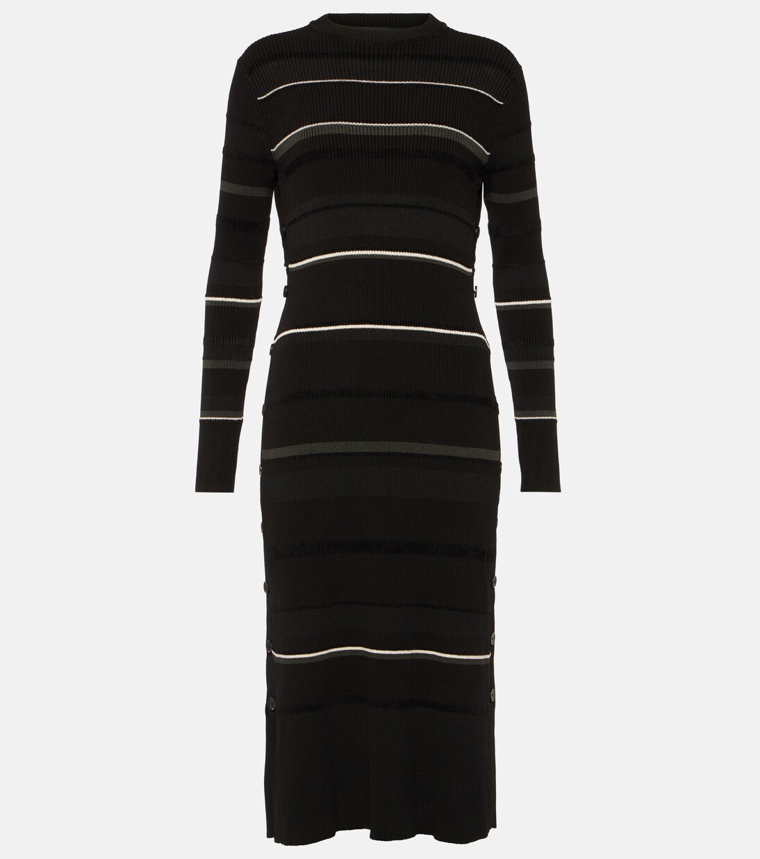 条纹针织中长连衣裙 | Proenza Schouler