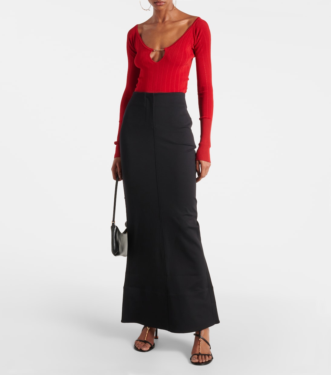La jupe Escala knitted maxi skirt | Jacquemus