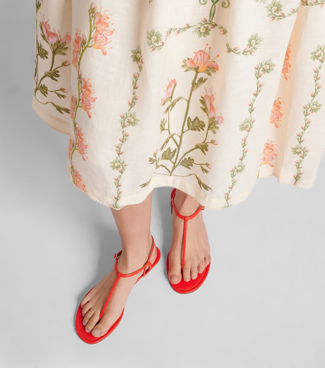 Almost Bare leather thong sandals | Aquazzura