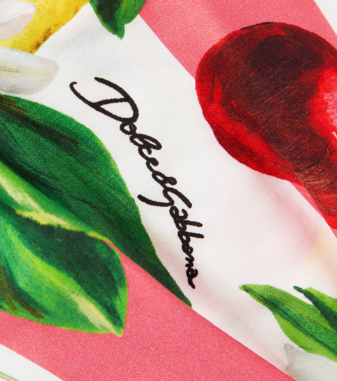 Cinta para el cabello de algodón estampada | Dolce&Gabbana Kids