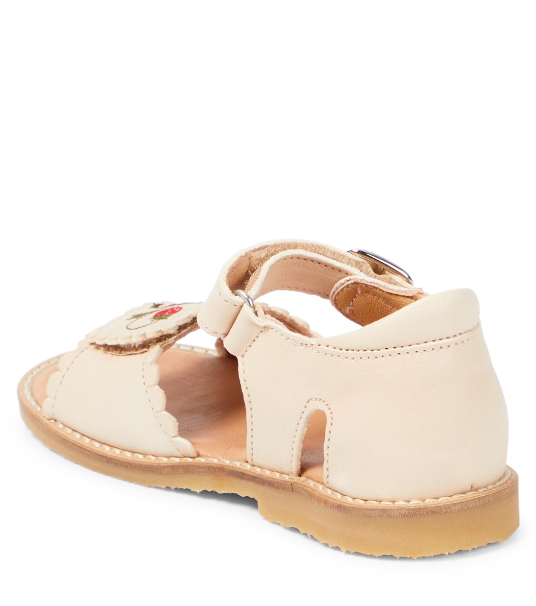 Sandali in pelle con ricamo | Petit Nord