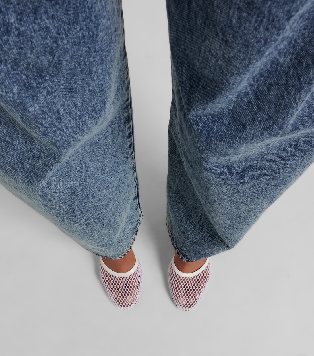 Pumps in mesh con pelle | Alaïa