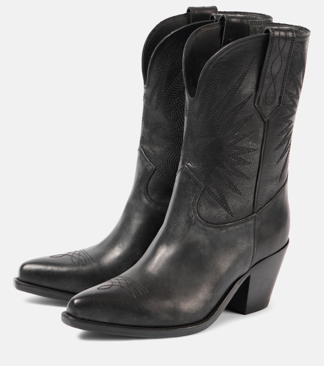 Bottines santiags Wish Star en cuir | Golden Goose