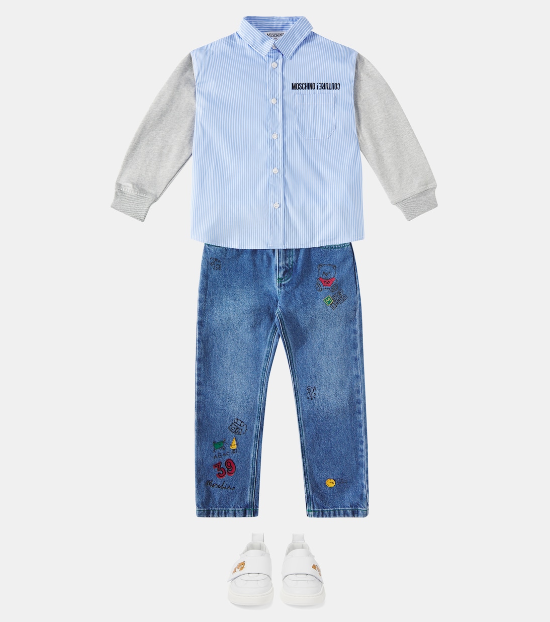 Hemd aus einem Baumwollgemisch | Moschino Kids