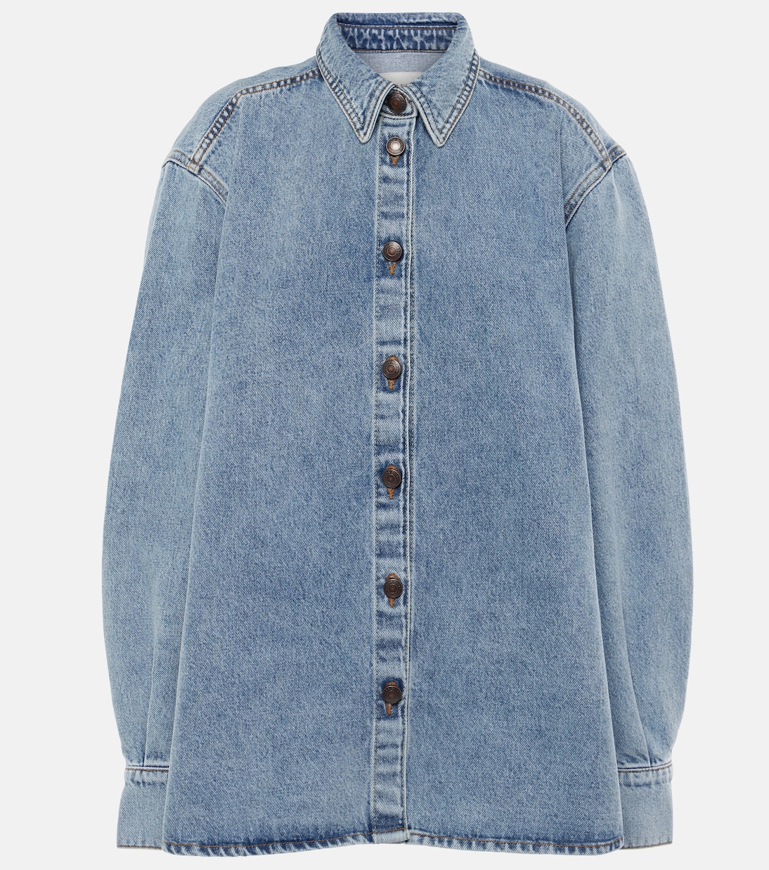 Oversize-Hemdjacke aus Denim | Magda Butrym