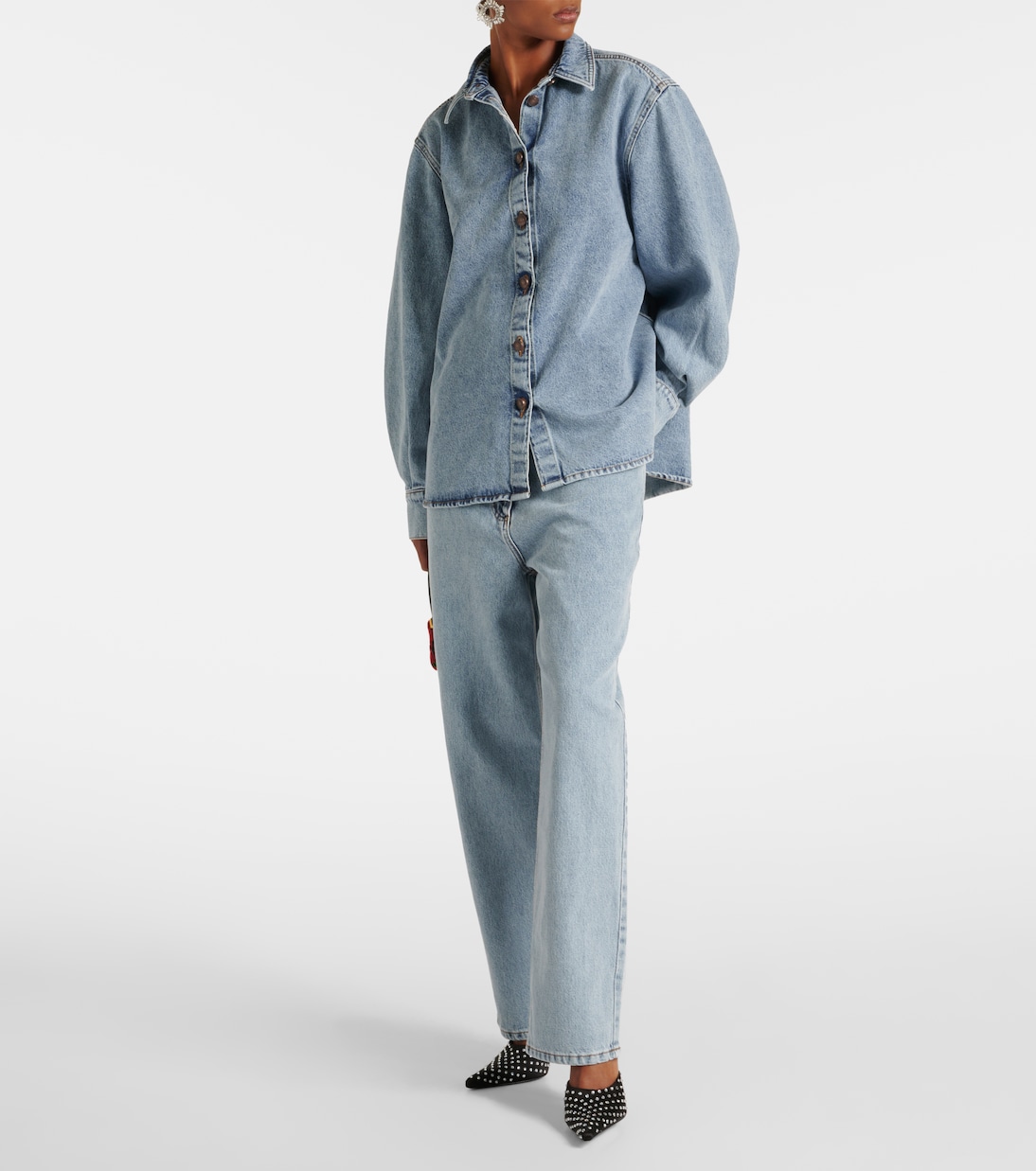 Oversize-Hemdjacke aus Denim | Magda Butrym