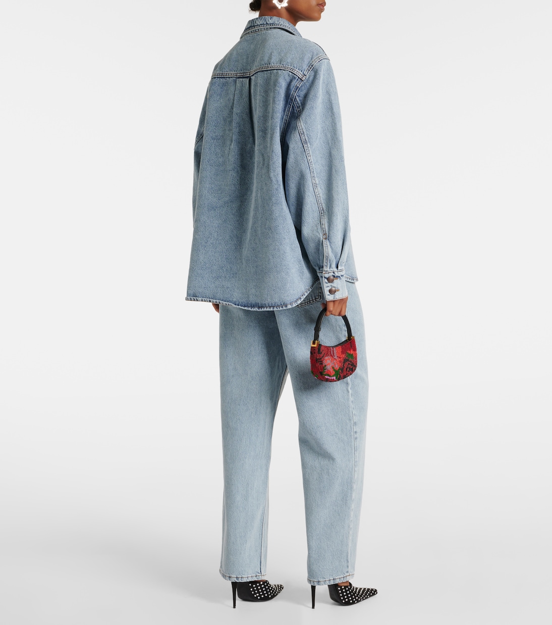Oversize-Hemdjacke aus Denim | Magda Butrym