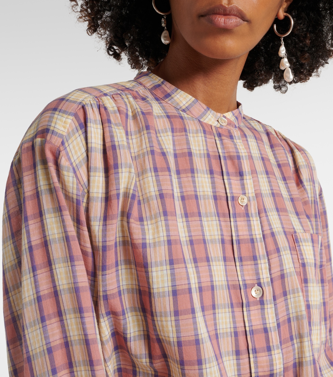 Camicia in voile di cotone a quadri | Marant Etoile