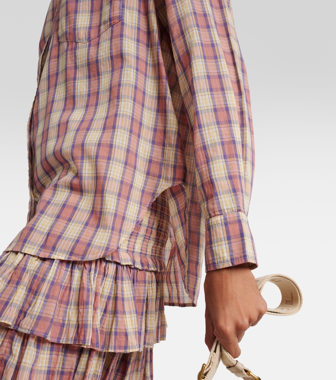 Camicia in voile di cotone a quadri | Marant Etoile