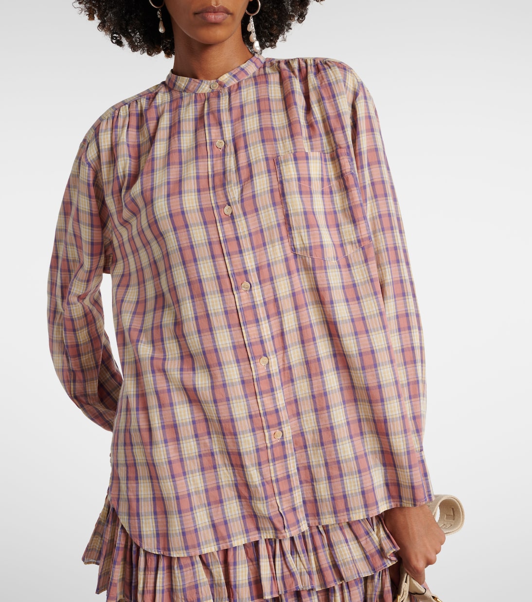 Camicia in voile di cotone a quadri | Marant Etoile