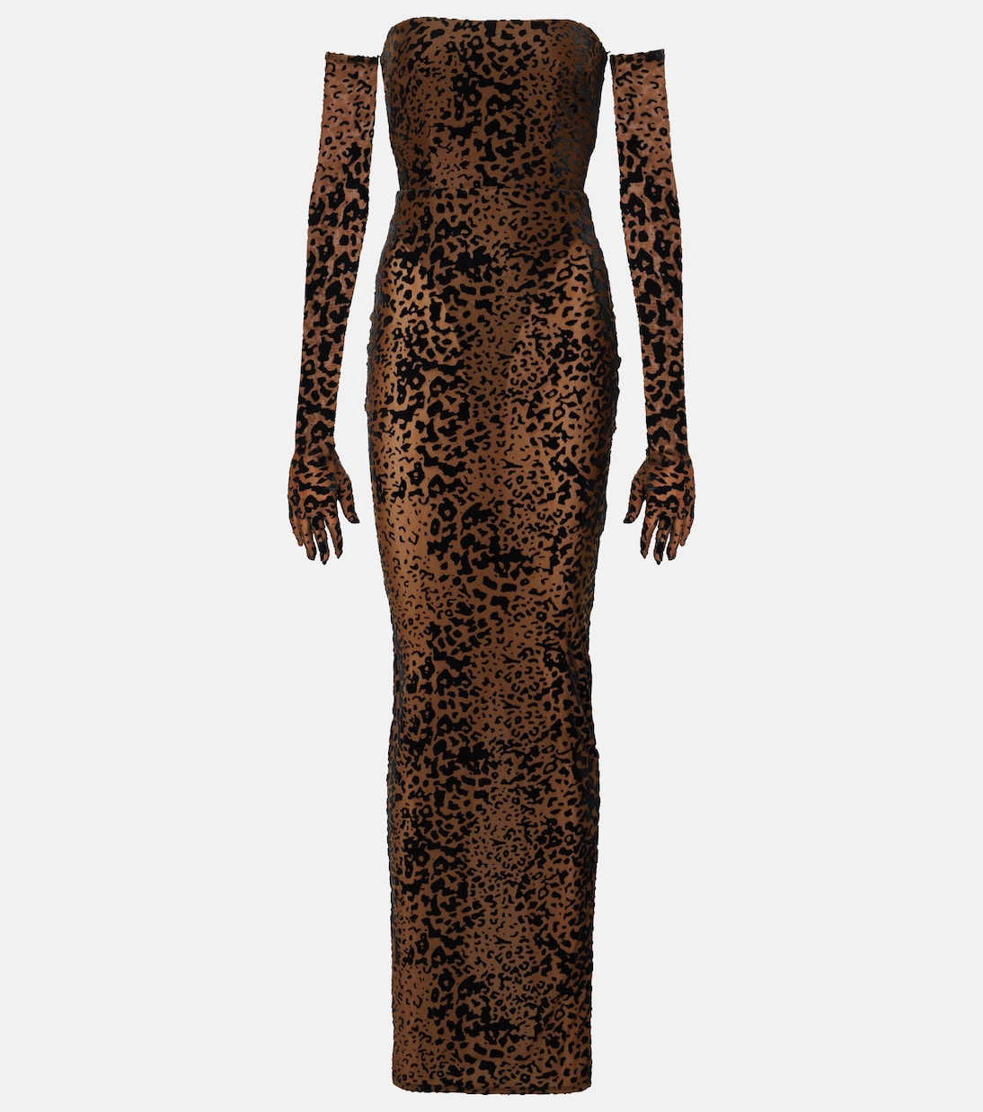 Leopard-print corset gown | Alex Perry