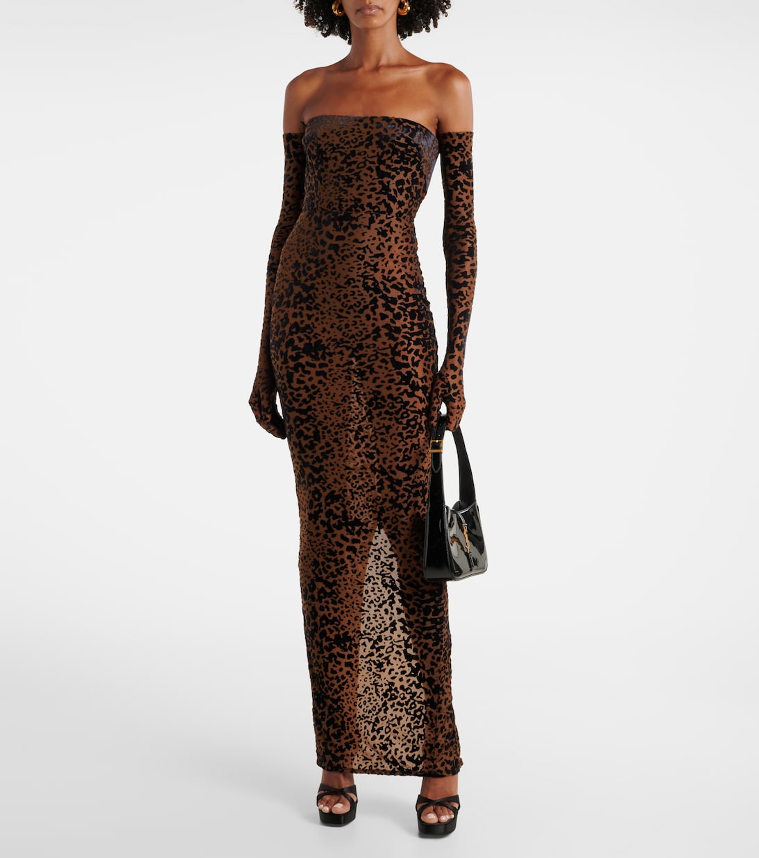 Leopard-print corset gown | Alex Perry