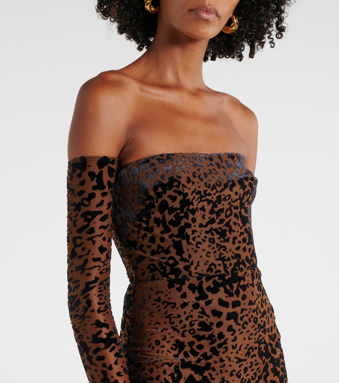 Leopard-print corset gown | Alex Perry
