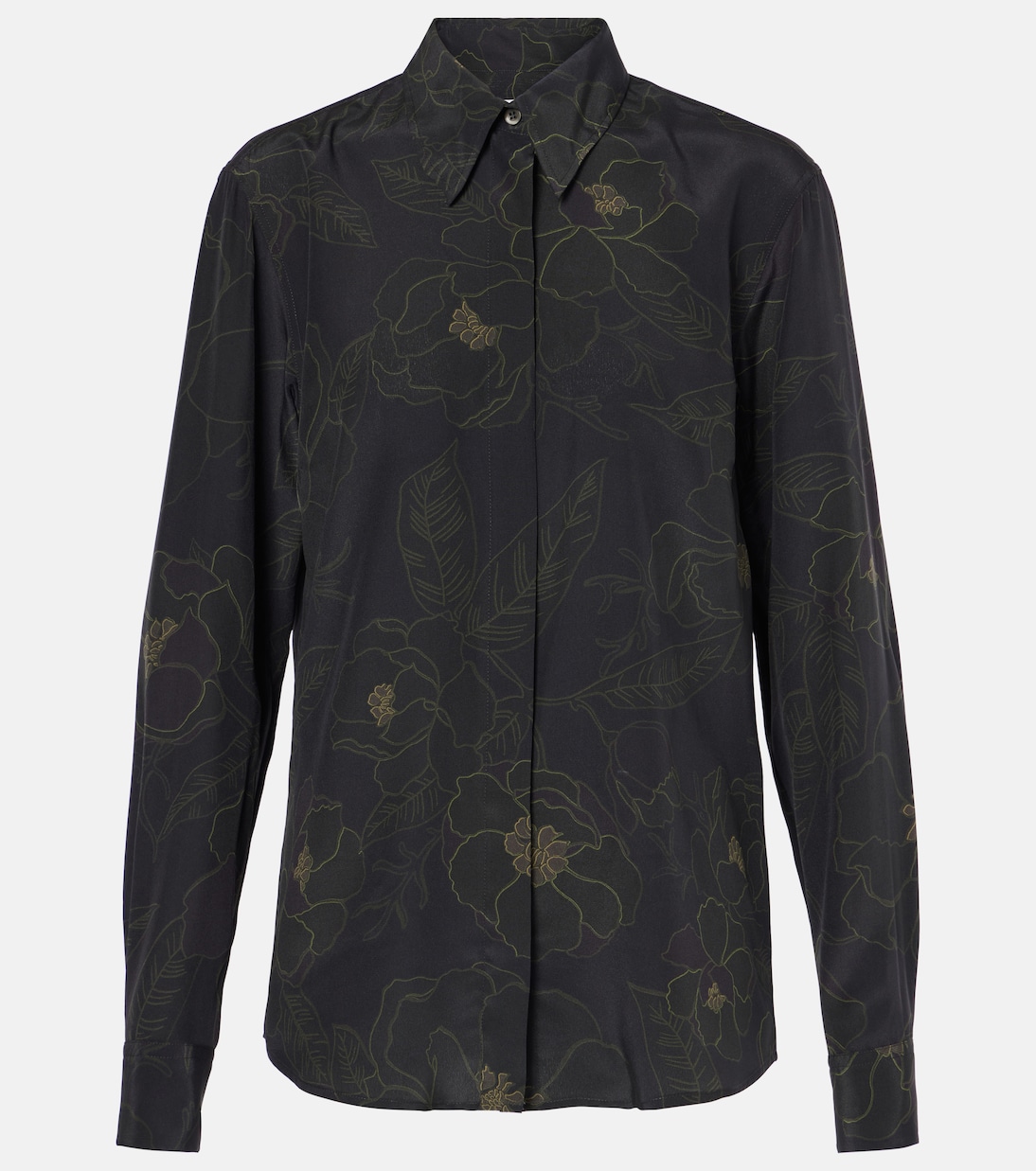 Camicia in seta con stampa floreale | Dries Van Noten