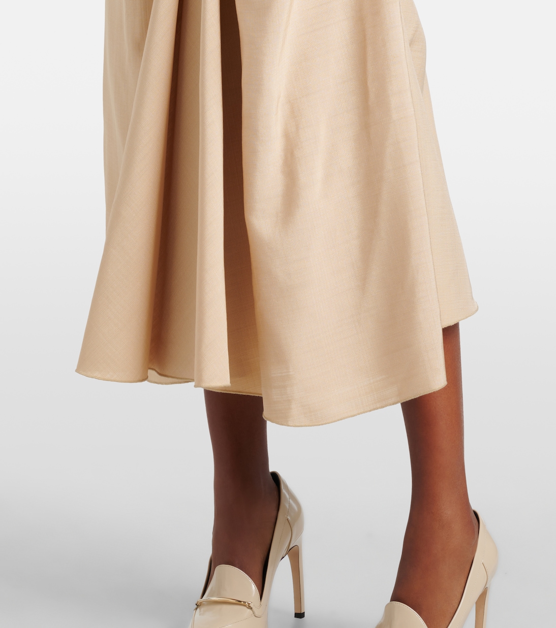 Vestido midi fruncido | Victoria Beckham