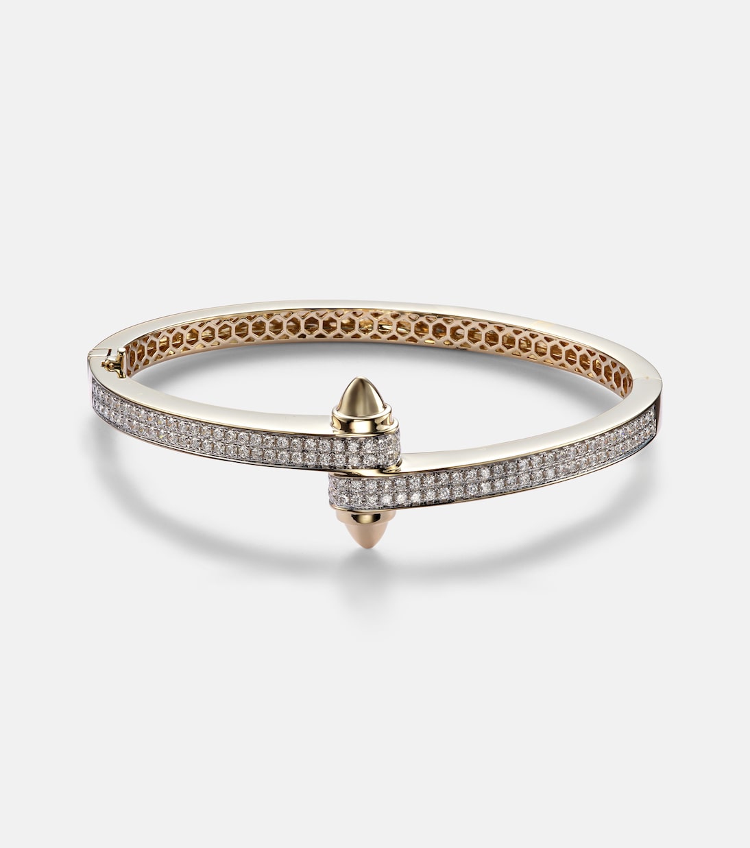 Bracciale in oro 14kt RAINBOW K Storm con diamanti, stile giovane e unico