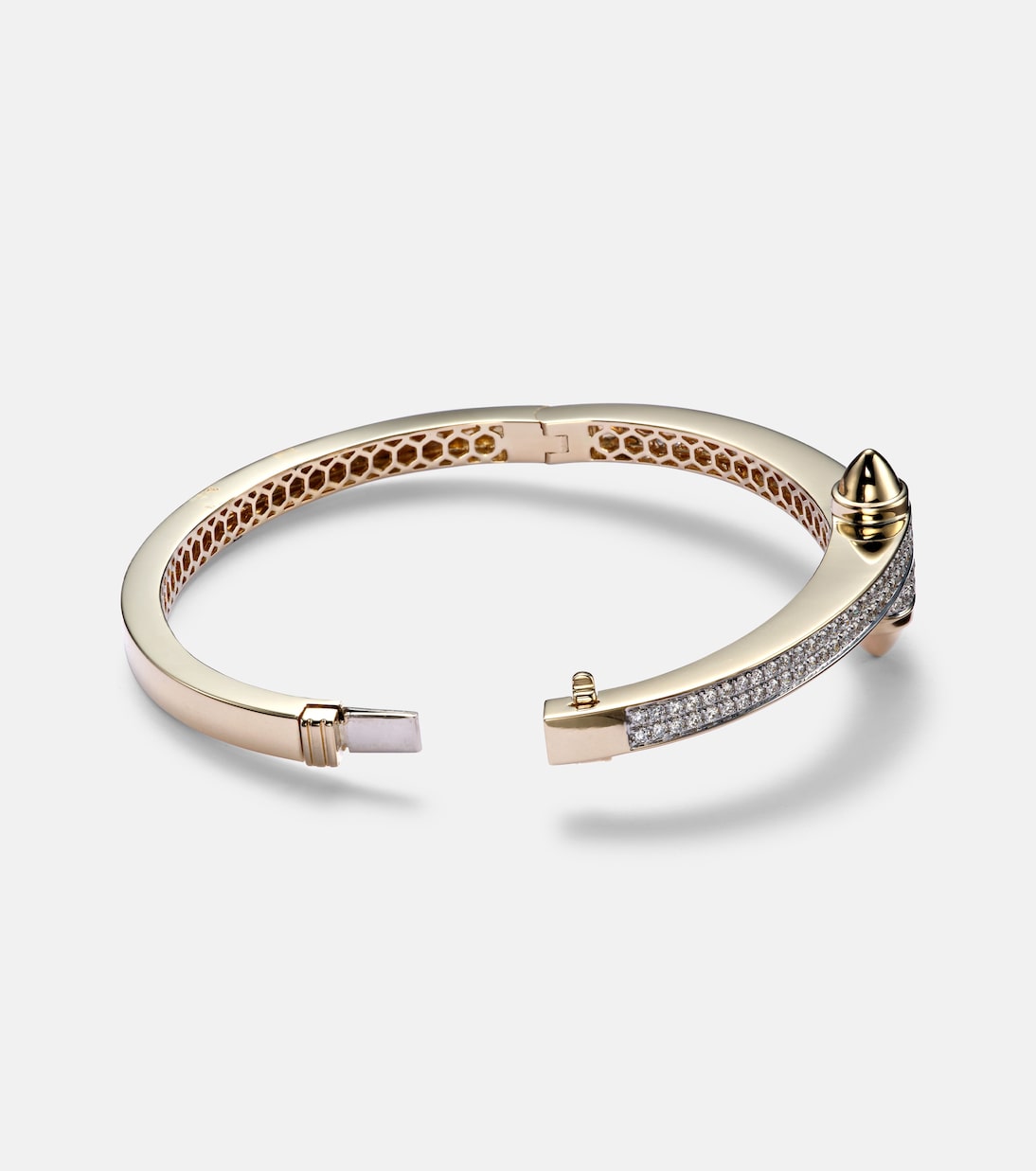 Bracciale in oro 14kt RAINBOW K Storm con diamanti, stile giovane e unico
