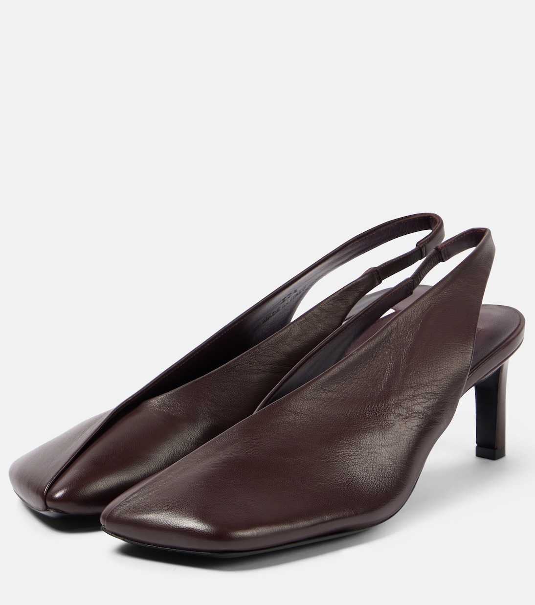 Slingback-Pumps aus Leder | Jil Sander