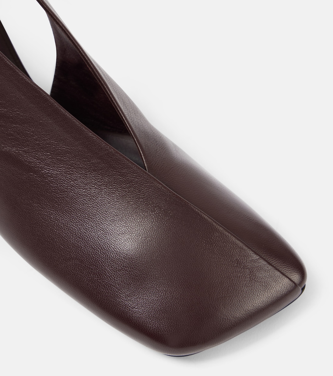 Slingback-Pumps aus Leder | Jil Sander